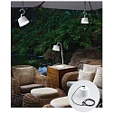 Fabas Luce Batterilampe ARMANDA IP54, hvid d�mpbar