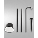 Fabas Luce Batterilampe ARMANDA IP54, sort d�mpbar