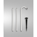 Fabas Luce Batterilampe ARMANDA IP54, hvid d�mpbar