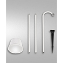 Fabas Luce Batterilampe ARMANDA IP54, hvid d�mpbar