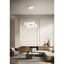 Fabas Luce pendant luminaire PALAU IP20, white dimmable