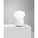 Fabas Luce Bordlampe FREDDY E27 IP20, hvid d�mpbar
