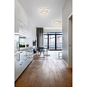 Fabas Luce ceiling luminaire KINO 3 flames IP20, white dimmable