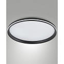 ceiling luminaire ISY � 55CM CCT Switch, with decorative ring, with spacer IP20, black dimmable