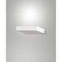 wall luminaire GUIA square, impact resistant, indirect IP20, white 