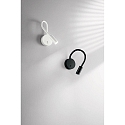 Fabas Luce wall luminaire FLUX with flex arm IP20, black