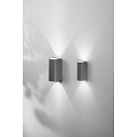 Fabas Luce Udendørs wall luminaire HELI IP54, mørkegrå