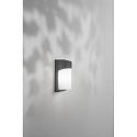 Fabas Luce Udendørs wall luminaire GLUCK E27 IP54, mørkegrå