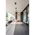 Fabas Luce Udend�rs loftlampe MANU E27 IP54, m�rkegr�