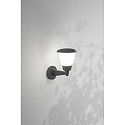 Fabas Luce Udend�rs wall luminaire THIAGO E27 IP54, m�rkegr�