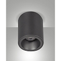 surface luminaire GUAMO round GU10 IP20, black dimmable