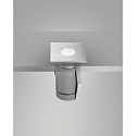Fabas Luce Gulvindbygningslampe NAIRE 2 / 550X550MM firkantet, passabel, omskiftelig IP67, rustfrit st�l 