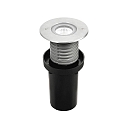 Fabas Luce Gulvindbygningslampe IRVING 2 / � 116MM rund, passabel, omskiftelig IP67, rustfrit st�l 