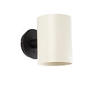V�glampe GUADALUPE E27 IP20, beige, sort mat 