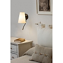 Faro V�glampe LUPE E27 IP20, beige, sort 