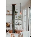 Faro pendant luminaire RETRO E14 IP20, copper, mat 