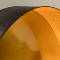 pendant luminaire WHIZZ 3 flames E27 IP20, gold, black 