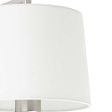 Faro Væglampe FRAME E27 IP20, nikkel mat, hvid 