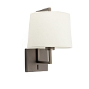 V�glampe FRAME E27 IP20, beige, antik guld 