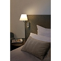 wall luminaire ETERNA E27 IP20, beige, chrome 