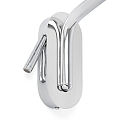 wall luminaire ETERNA E27 IP20, chrome, white 