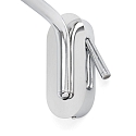 wall luminaire ETERNA E27 IP20, chrome, white 