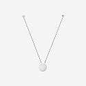 Faro pendant luminaire MINE PC SPACE E27 IP20, white matt 