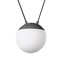 pendant luminaire MINE PC SPACE 2 flames E27 IP20, dark grey 