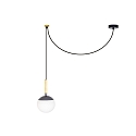 pendant luminaire MINE PC E27 IP20, dark grey 
