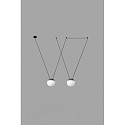 Faro pendant luminaire MINE PC SPACE 2 flames E27 IP20, dark grey 