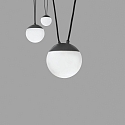Faro pendant luminaire MINE 3 flames E27 IP20, dark grey 