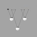 Faro pendant luminaire MINE 3 flames E27 IP20, dark grey 