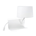 V�glampe HANDY E27 IP20, hvid mat 