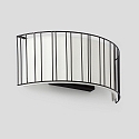 Faro wall luminaire LINDA 2 flames E27 IP20, beige, black matt 