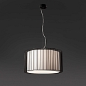 pendant luminaire LINDA E27 IP20, beige, black matt 