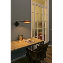 Faro wall luminaire LOOP LED IP20, black matt 