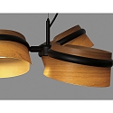 pendant luminaire LOOP 3 flames LED IP20, black matt 