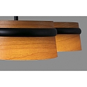 pendant luminaire LOOP 3 flames LED IP20, black matt 