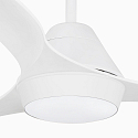 Faro Ceiling fan POLARIS L with remote control IP20, white matt