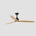 Faro Loftsventilator ALO CCT med fjernbetjening IP20, sort mat, fyrretr�
