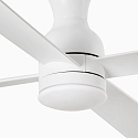Faro Ceiling fan FRASER M with remote control IP20, white matt