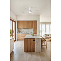 Faro Ceiling fan FRASER M with remote control IP20, white matt
