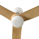 Faro Loftsventilator PUNT M med fjernbetjening IP20, hvid mat, ahorn