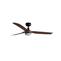 Loftsventilator PUNT M med fjernbetjening IP20, sort mat, valn�d