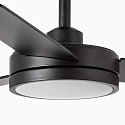 Faro Loftsventilator BARTH med fjernbetjening IP20, sort mat