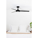 Faro Loftsventilator BARTH med fjernbetjening IP20, sort mat
