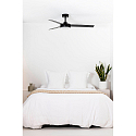 Faro Loftsventilator BARTH med fjernbetjening IP20, sort mat