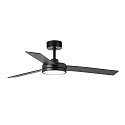 Faro Loftsventilator BARTH med fjernbetjening IP20, sort mat