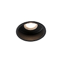 Indbygnings loftlampe HYDE R GU10 IP44, sort mat 