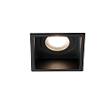 Indbygnings loftlampe HYDE SQ GU10 IP44, sort mat 
